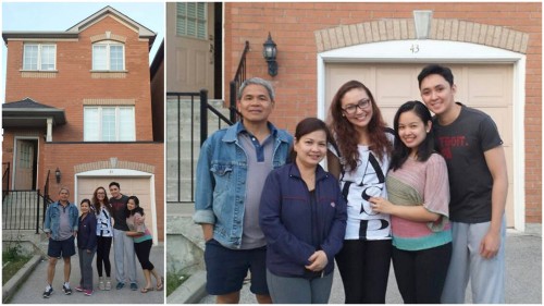 We took a picture outside their home before we left. :)